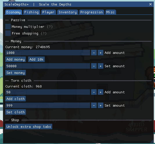 ScaleDepths+ menu